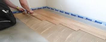 Laminate flooring installation